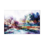 Colorful Painted World Landscape Canvas Print