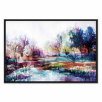 Colorful Painted World Landscape Canvas Print