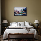 Colorful Painted World Landscape Canvas Print