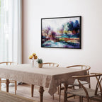 Colorful Painted World Landscape Canvas Print