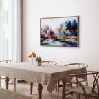 Colorful Painted World Landscape Canvas Print