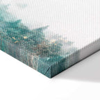 Turquoise Forest Valley Landscape Canvas Print