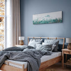 Turquoise Forest Valley Landscape Canvas Print