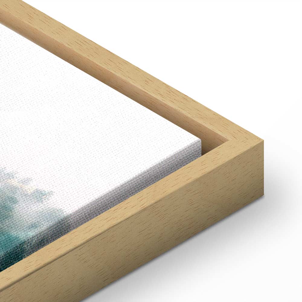 Turquoise Forest Valley Landscape Canvas Print