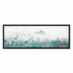 Turquoise Forest Valley Landscape Canvas Print
