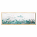 Turquoise Forest Valley Landscape Canvas Print
