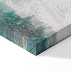 Turquoise Forest Valley Landscape Canvas Print