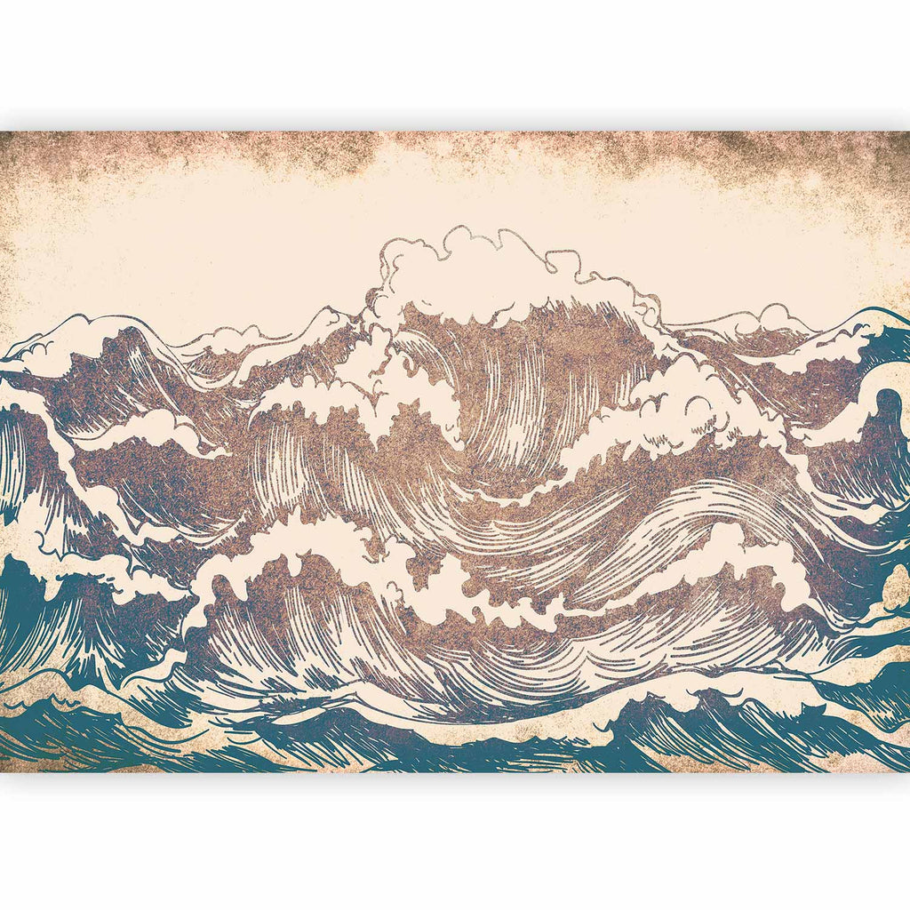 Japanese Giant Waves Sea Wall Mural
