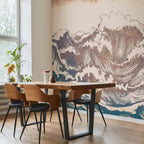 Japanese Giant Waves Sea Wall Mural