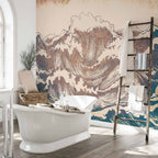 Japanese Giant Waves Sea Wall Mural