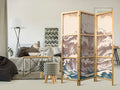 Turbulent Ocean Waves 3-Panel Japanese Room Divider