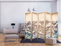 Turbulent Ocean Waves 5-Panel Japanese Room Divider
