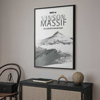 Vinson Massif Mountain Peak Landscape Poster
