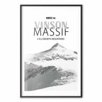 Vinson Massif Mountain Peak Landscape Poster