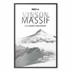 Vinson Massif Mountain Peak Landscape Poster
