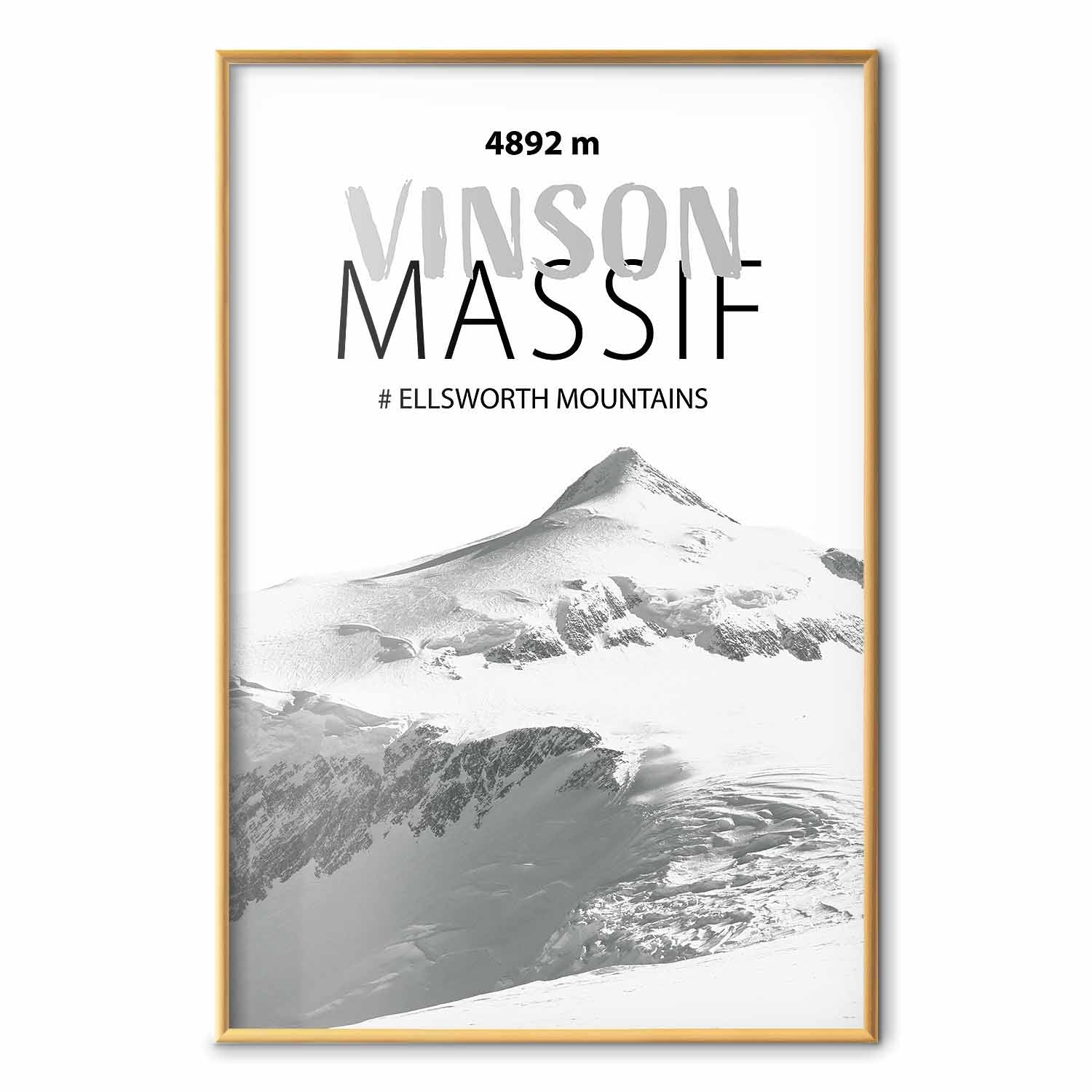 Vinson Massif Mountain Peak Landscape Poster