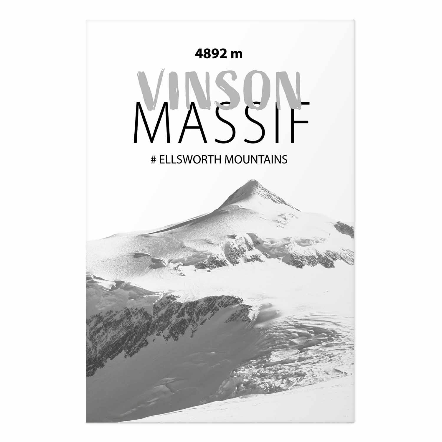 Vinson Massif Mountain Peak Landscape Poster
