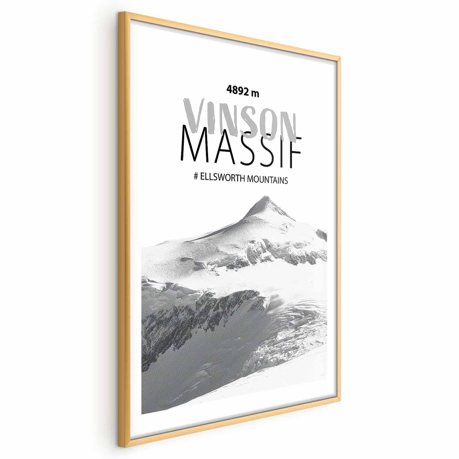 Vinson Massif Mountain Peak Landscape Poster