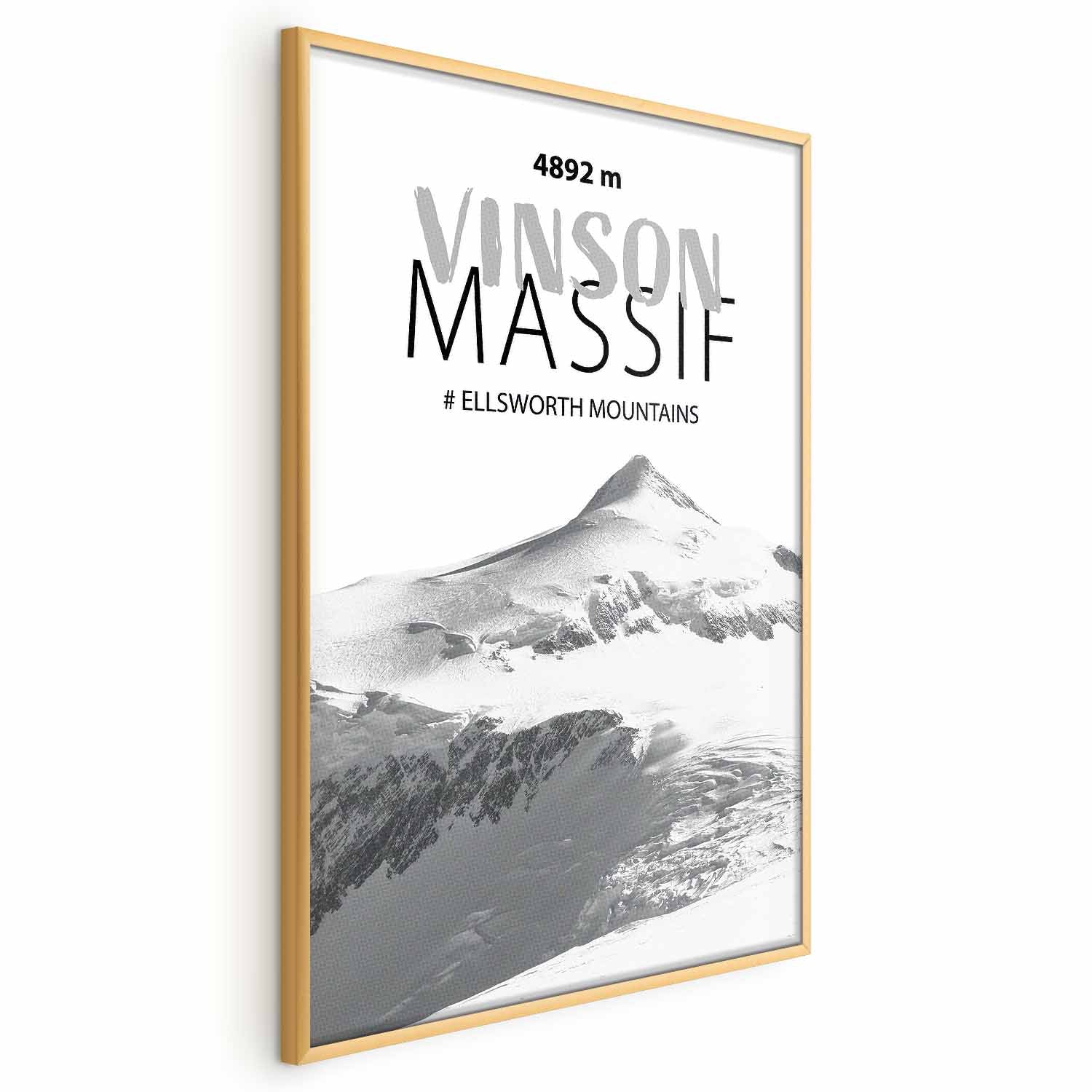 Vinson Massif Mountain Peak Landscape Poster