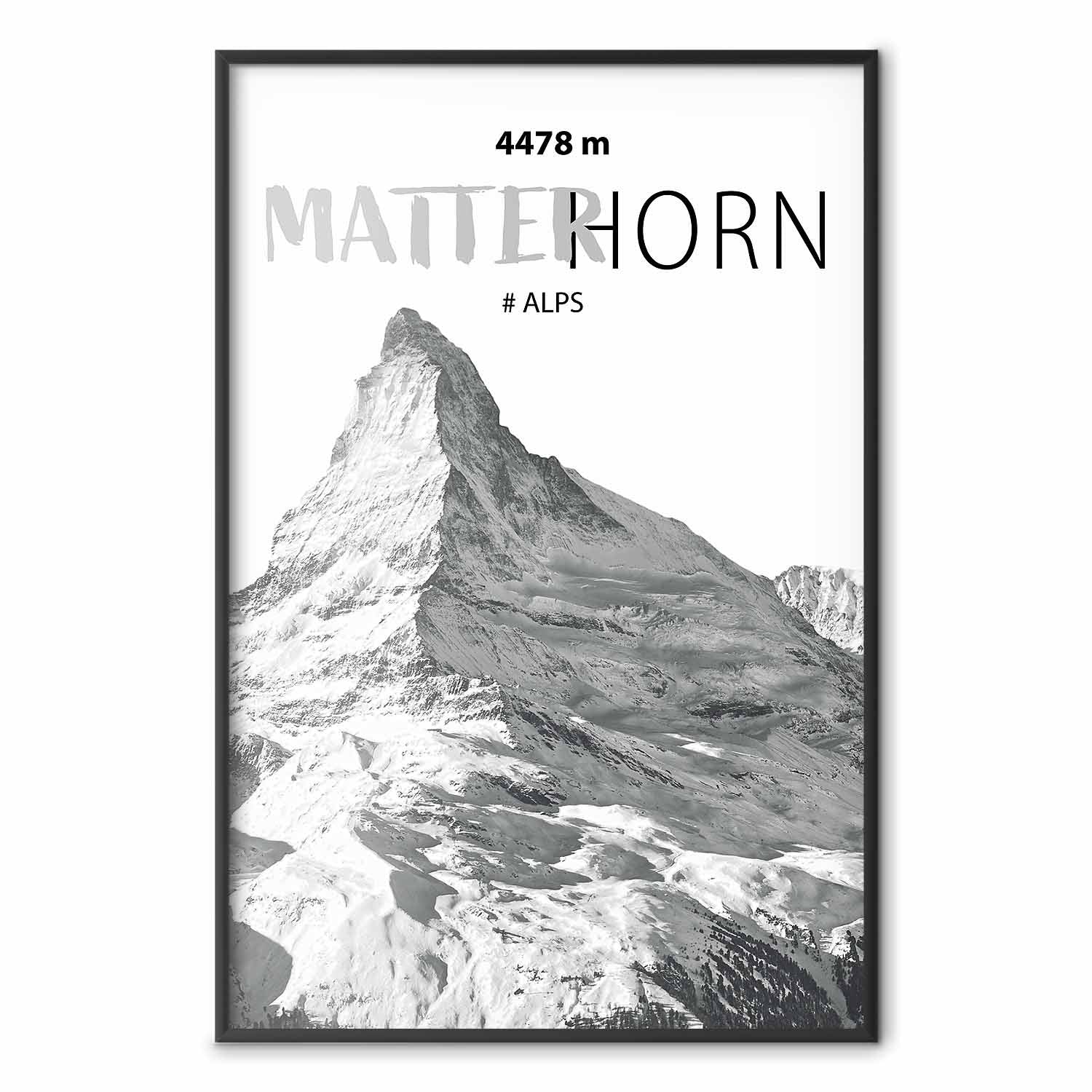 Matterhorn Mountain Peak Landscape Poster
