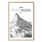 Matterhorn Mountain Peak Landscape Poster