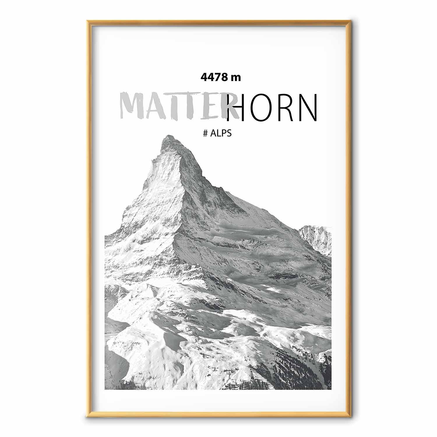 Matterhorn Mountain Peak Landscape Poster