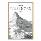 Matterhorn Mountain Peak Landscape Poster