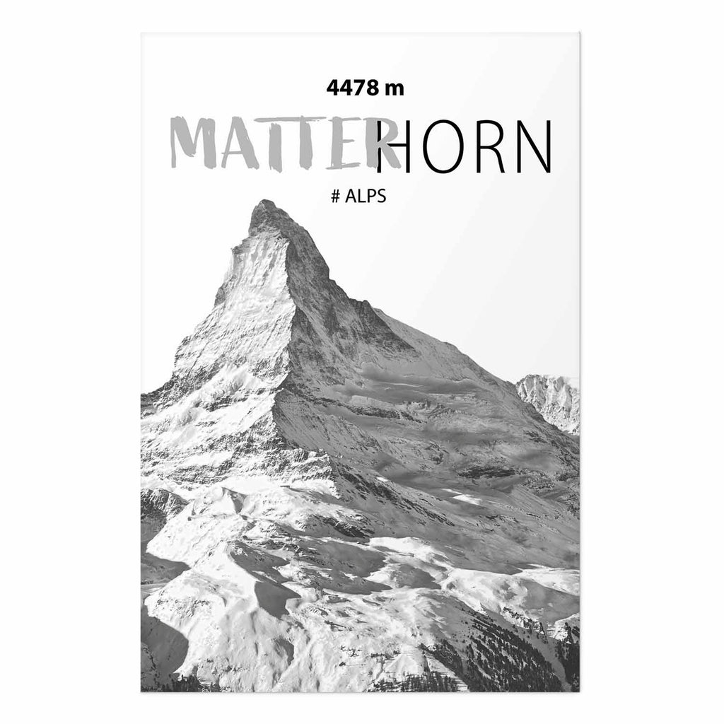 Matterhorn Mountain Peak Landscape Poster