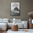 Mount Logan Mountain Peak Landscape Poster
