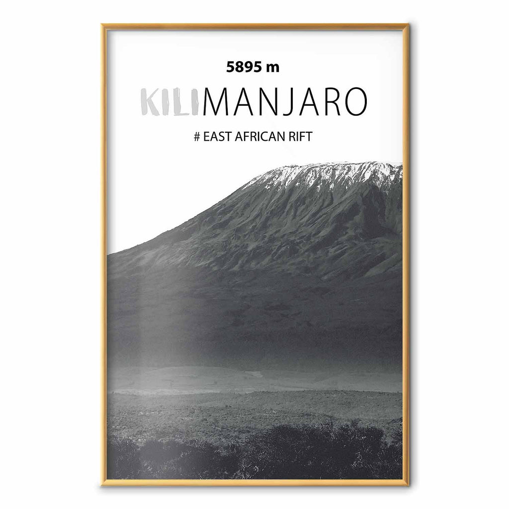 Kilimanjaro Mountain Peak Landscape Poster