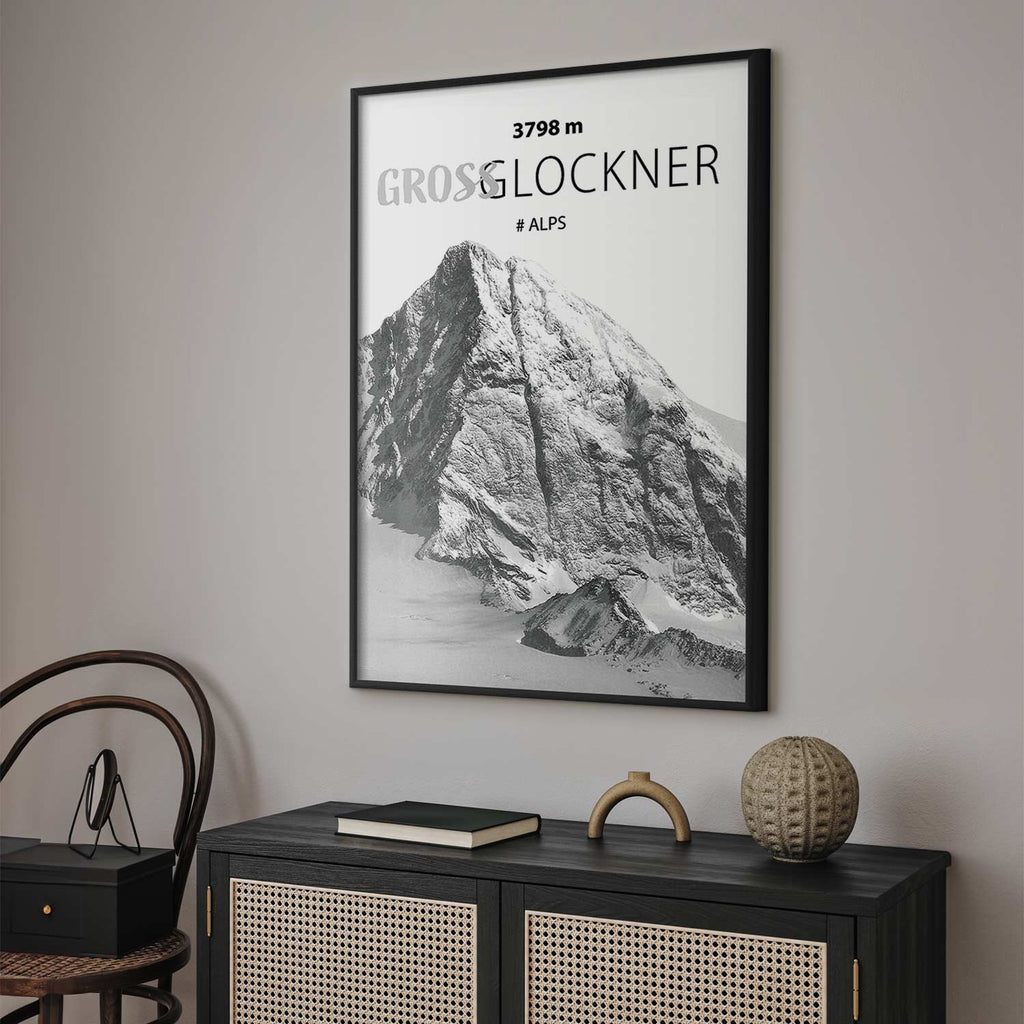 Grossglockner Mountain Peak Landscape Poster