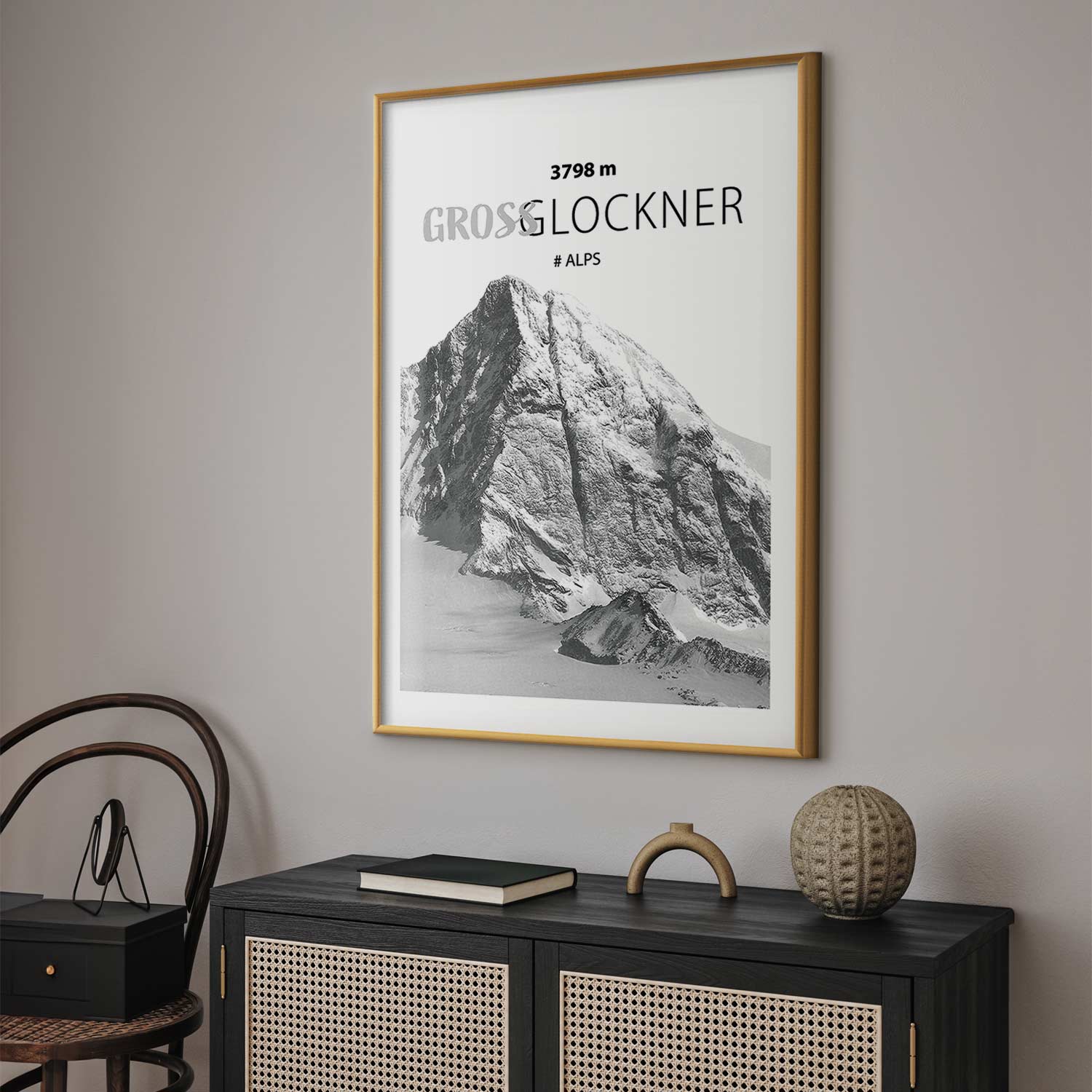 Grossglockner Mountain Peak Landscape Poster