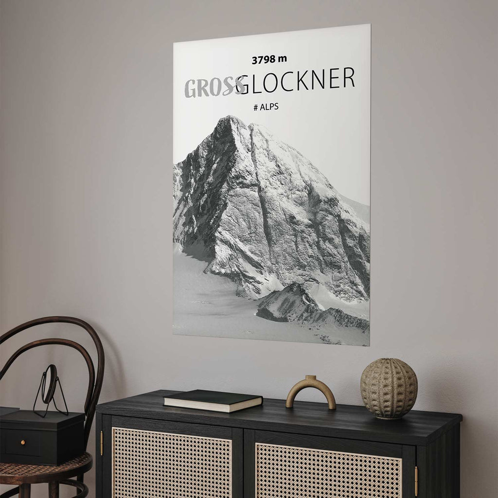 Grossglockner Mountain Peak Landscape Poster