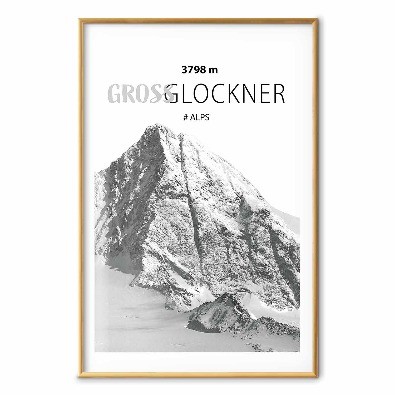 Grossglockner Mountain Peak Landscape Poster