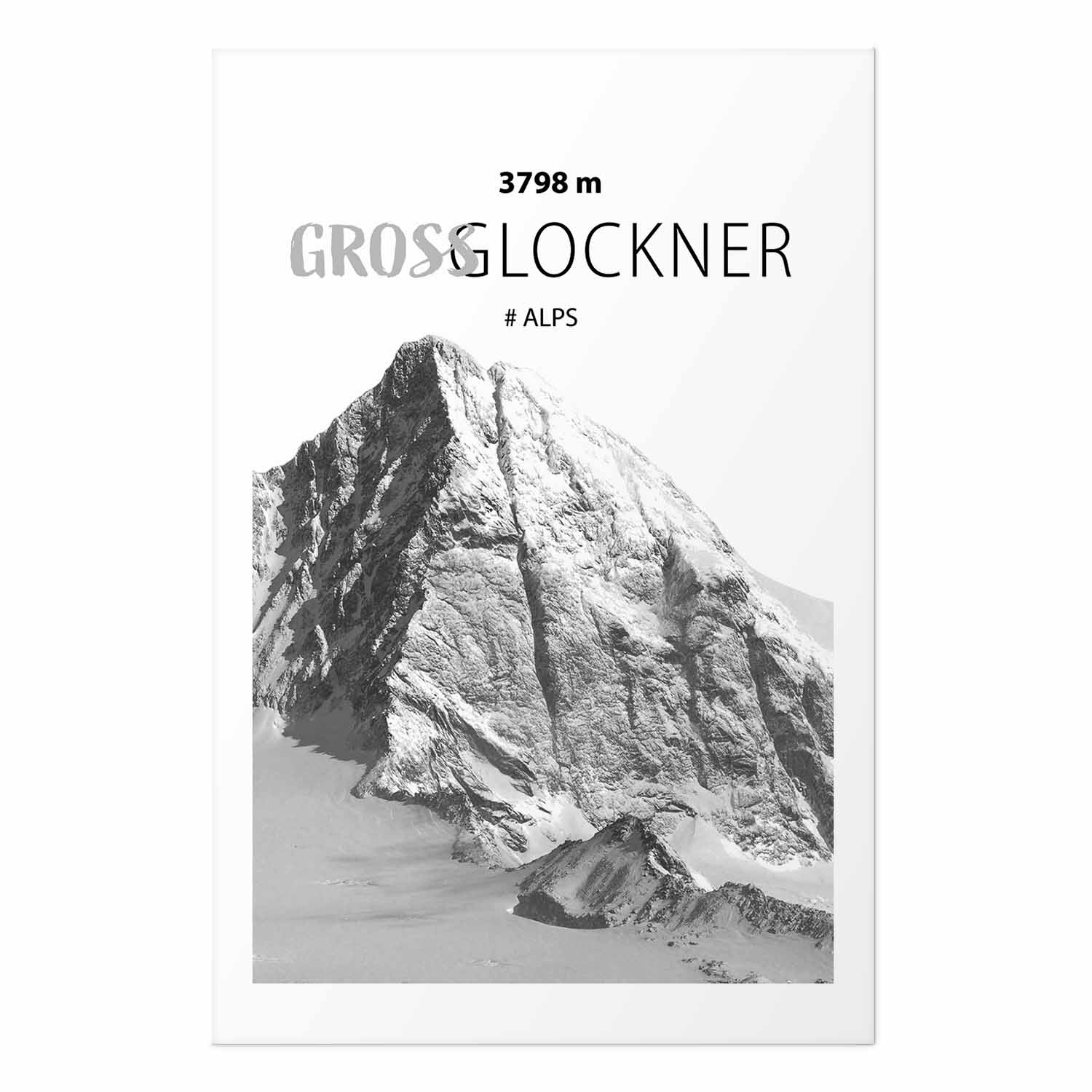 Grossglockner Mountain Peak Landscape Poster