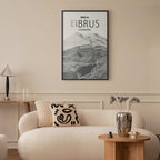 Mount Elbrus Majestic Peak Landscape Poster