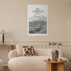 Mount Elbrus Majestic Peak Landscape Poster