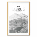 Mount Elbrus Majestic Peak Landscape Poster