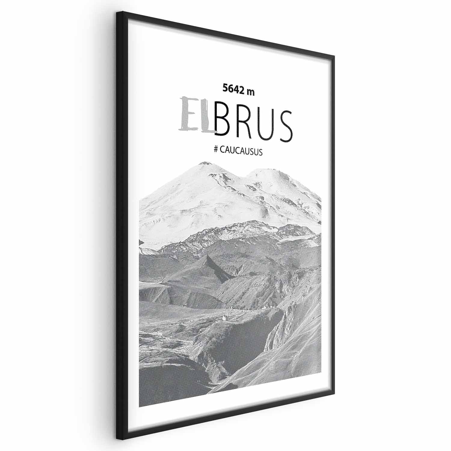 Mount Elbrus Majestic Peak Landscape Poster