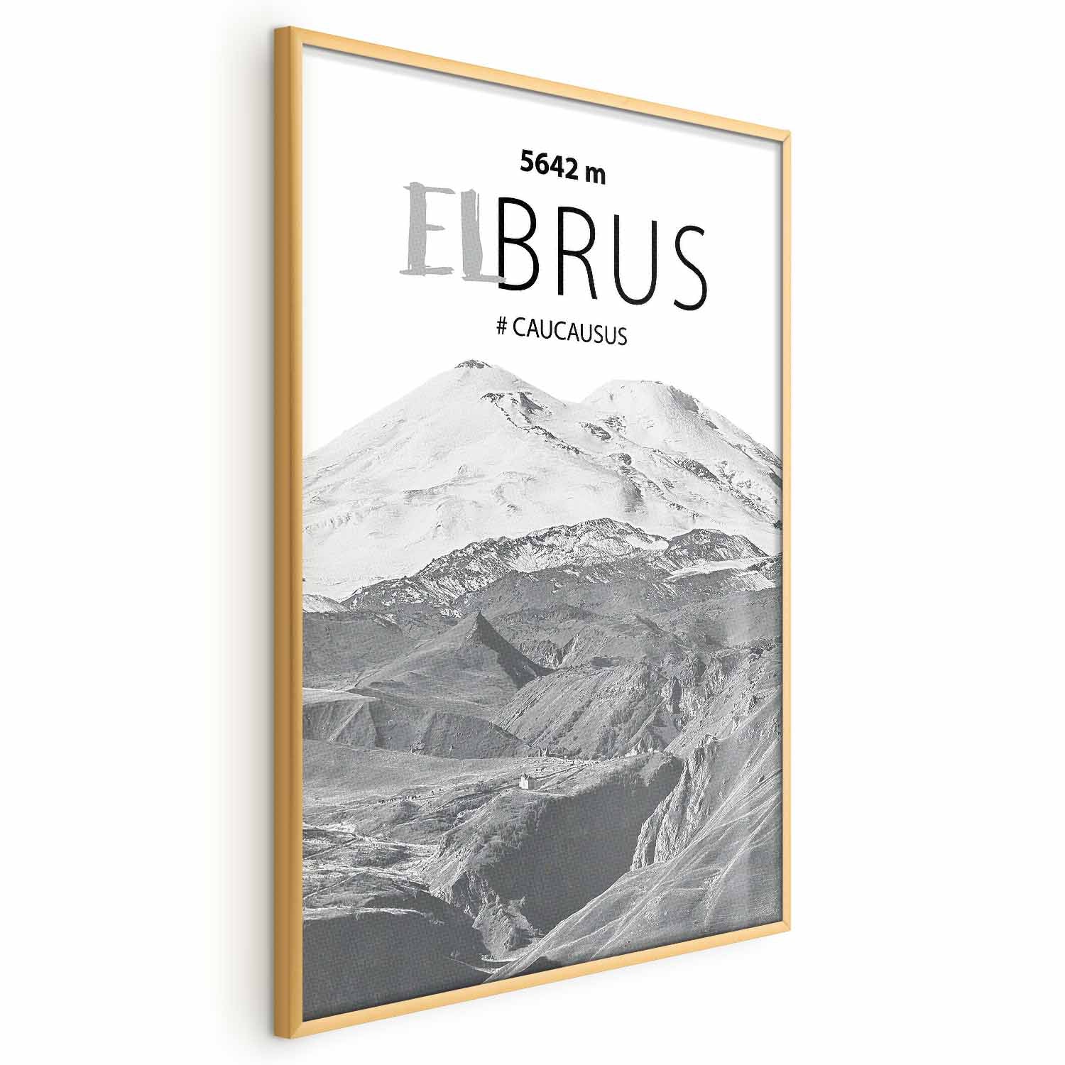 Mount Elbrus Majestic Peak Landscape Poster