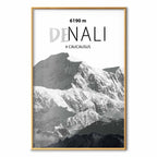 Denali Mountain Peak Landscape Poster