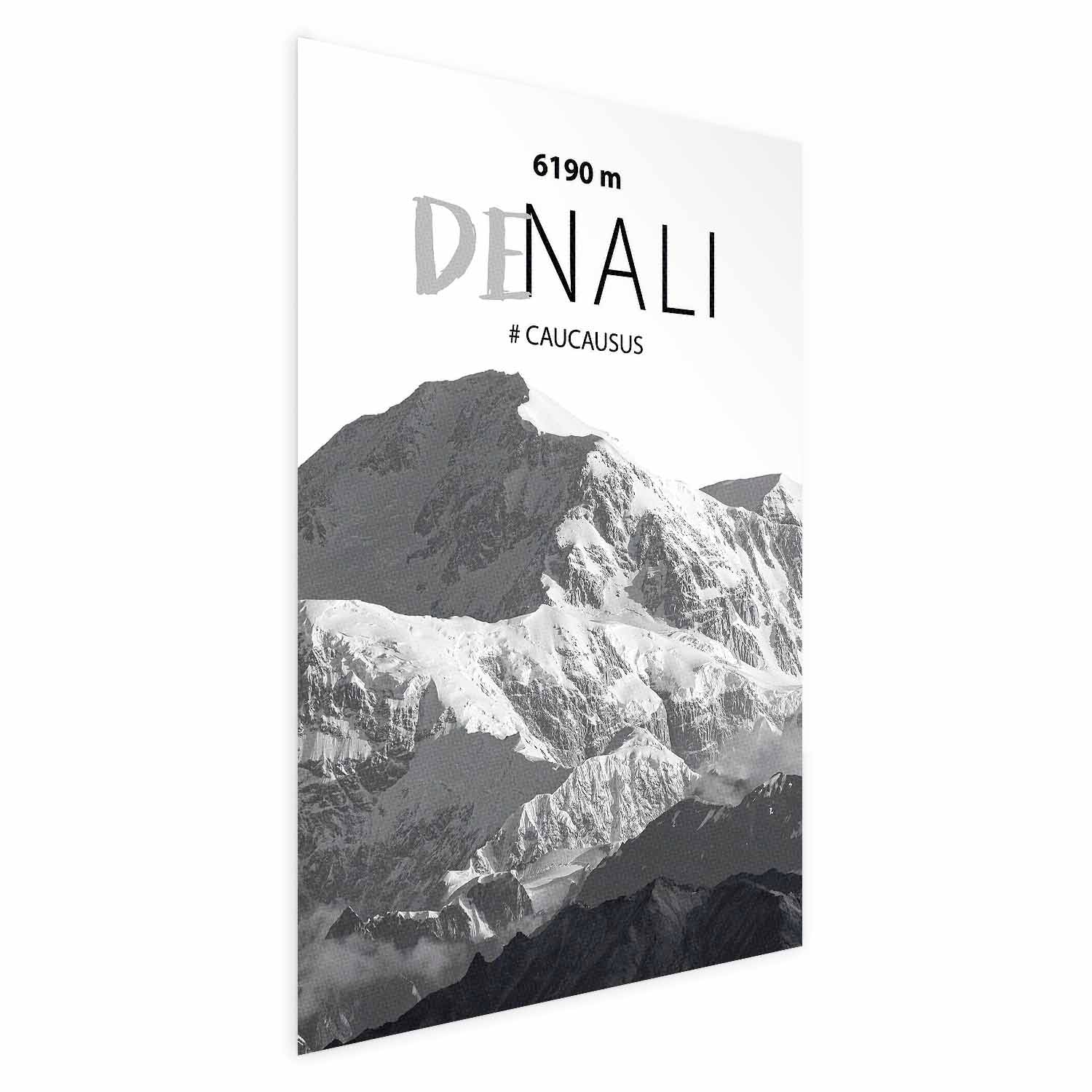 Denali Mountain Peak Landscape Poster