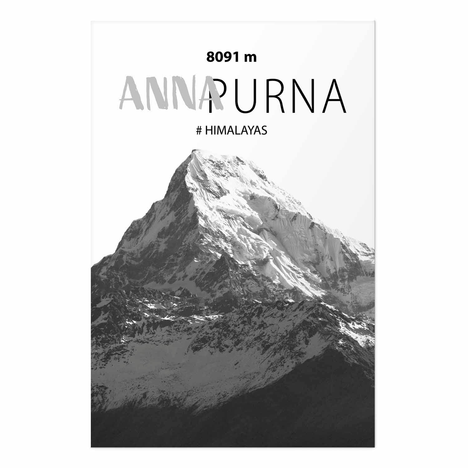 Annapurna Mountain Peak Landscape Poster