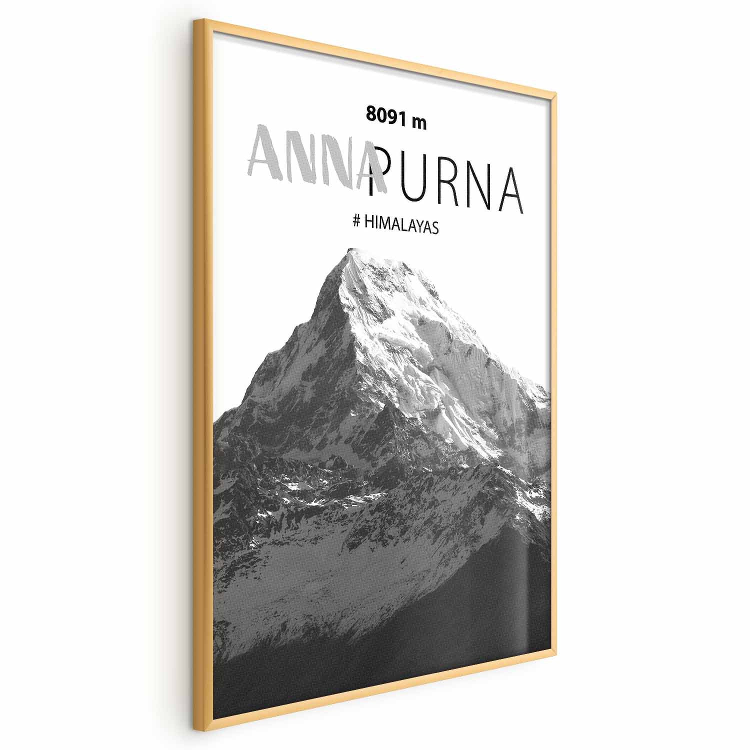 Annapurna Mountain Peak Landscape Poster