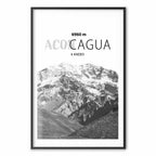 Aconcagua Peak Mountain Landscape Poster