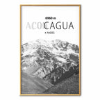 Aconcagua Peak Mountain Landscape Poster