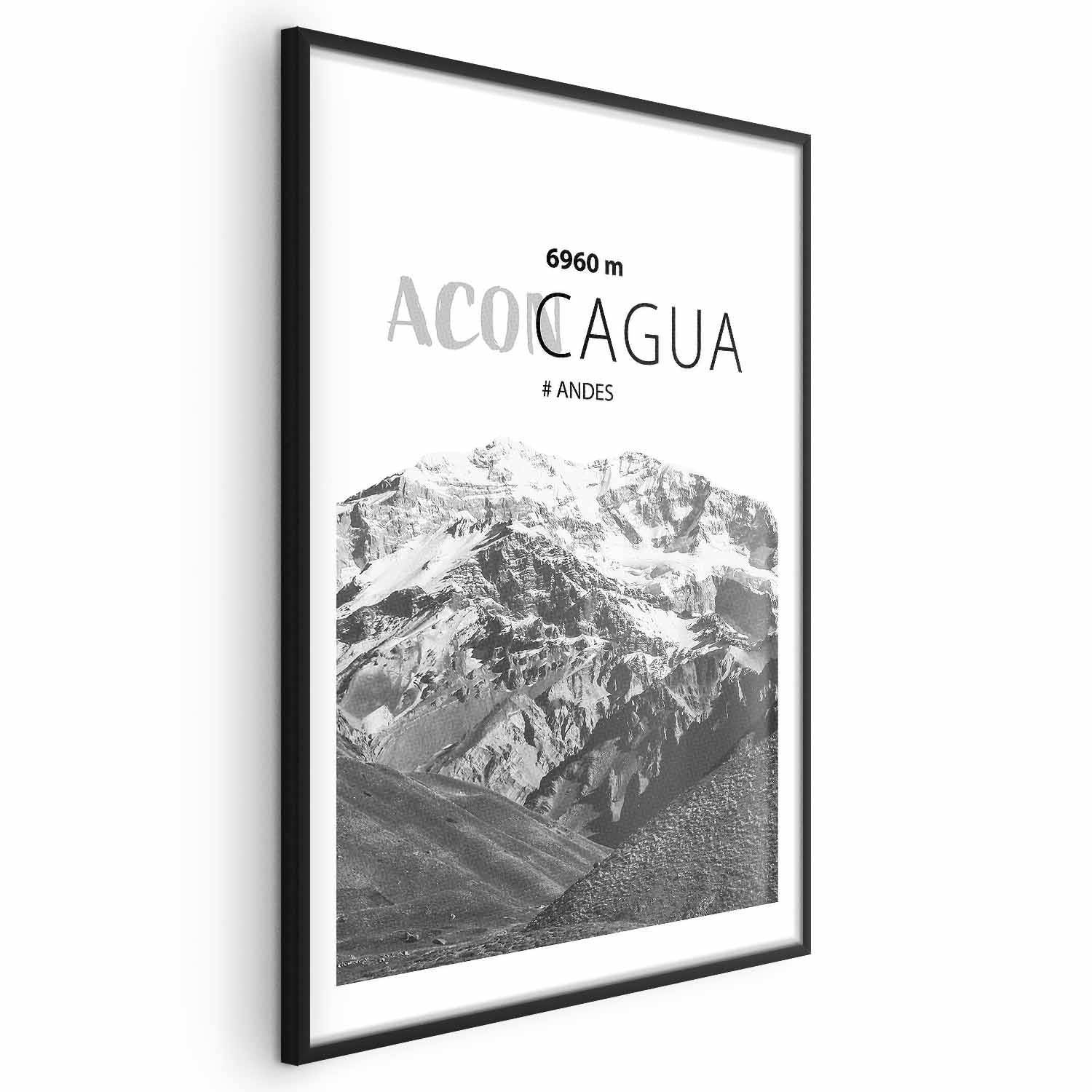 Aconcagua Peak Mountain Landscape Poster