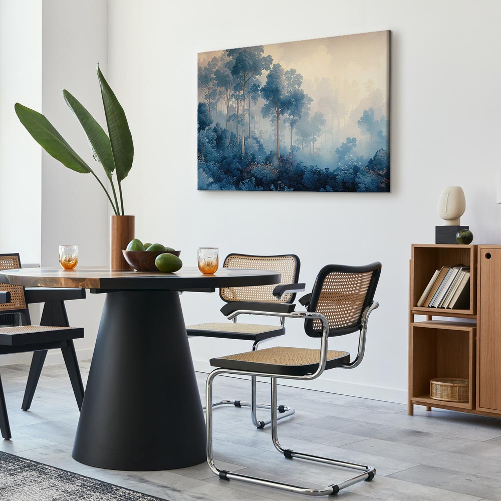 Canvas Print Landscape with Trees in Fairy Tale Forest