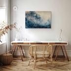 Fairy-Tale Blue Forest Landscape Canvas Print