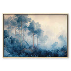 Fairy-Tale Blue Forest Landscape Canvas Print